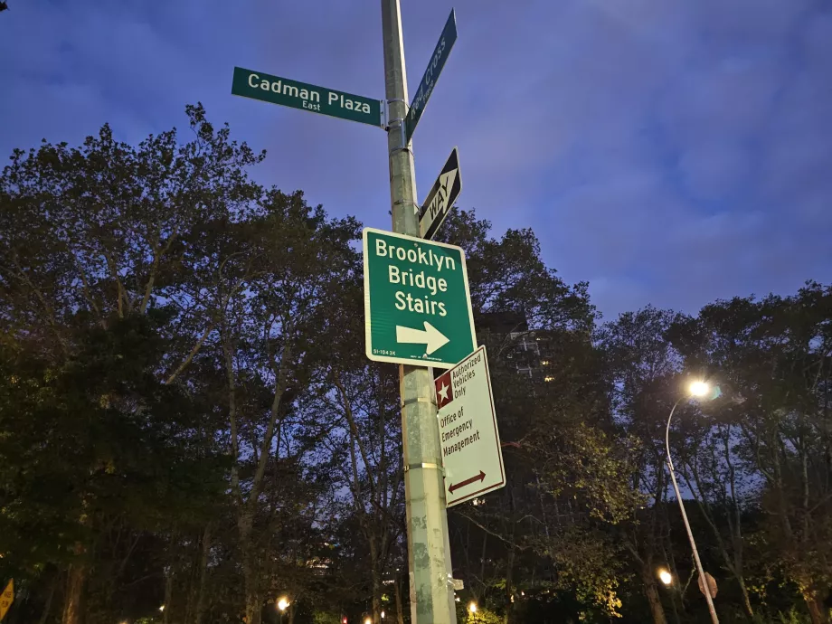 Wegbeschreibung zur Brooklyn Bridge