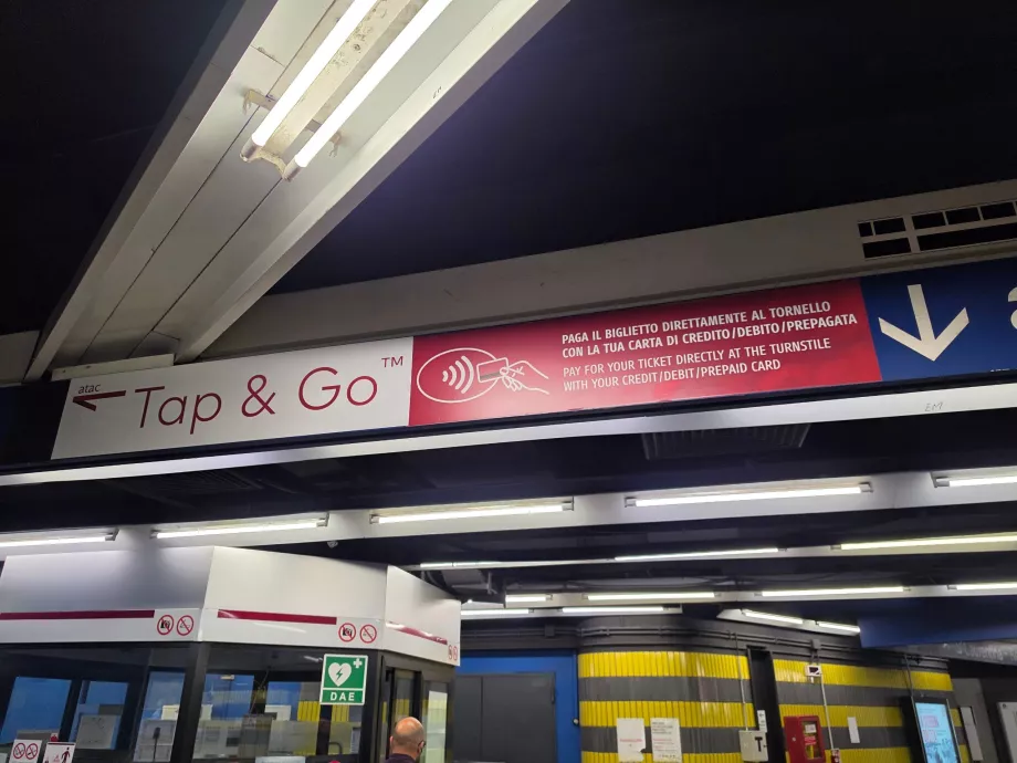 Informationen zum kontaktlosen Bezahlen in der U-Bahn