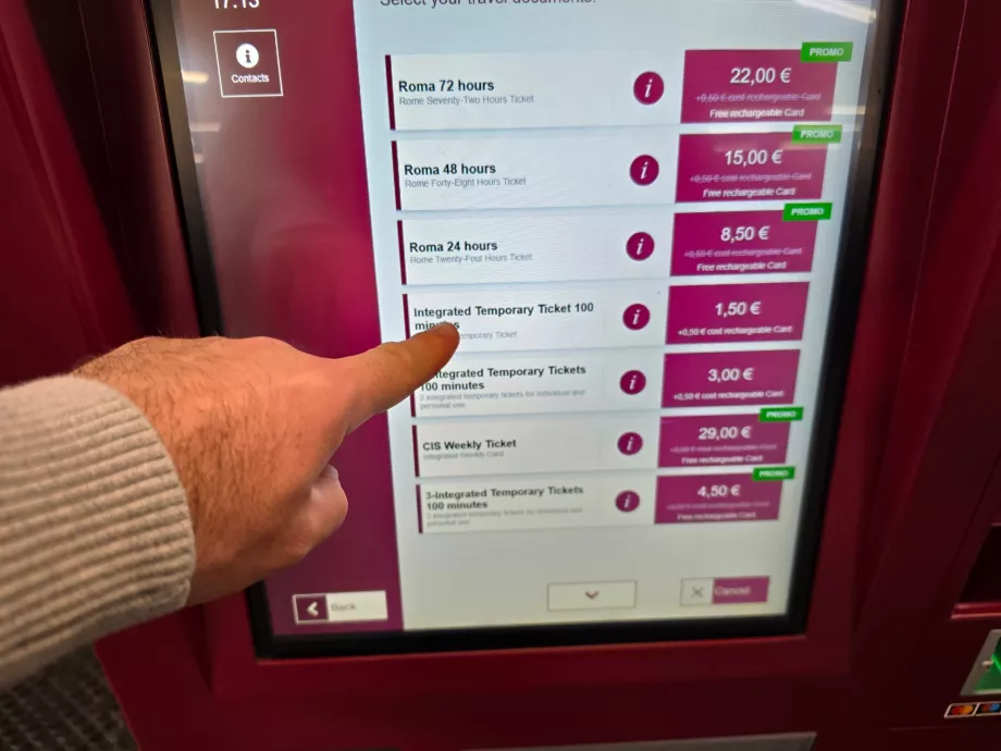 Ein einzelnes Ticket kaufen