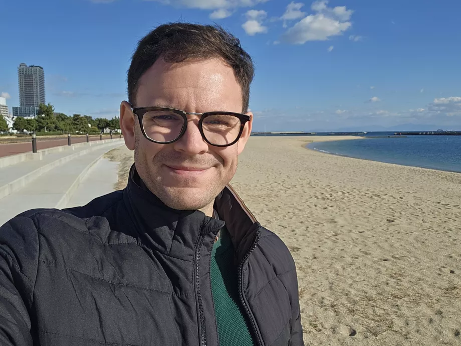 Ich am Suma Beach im Winter