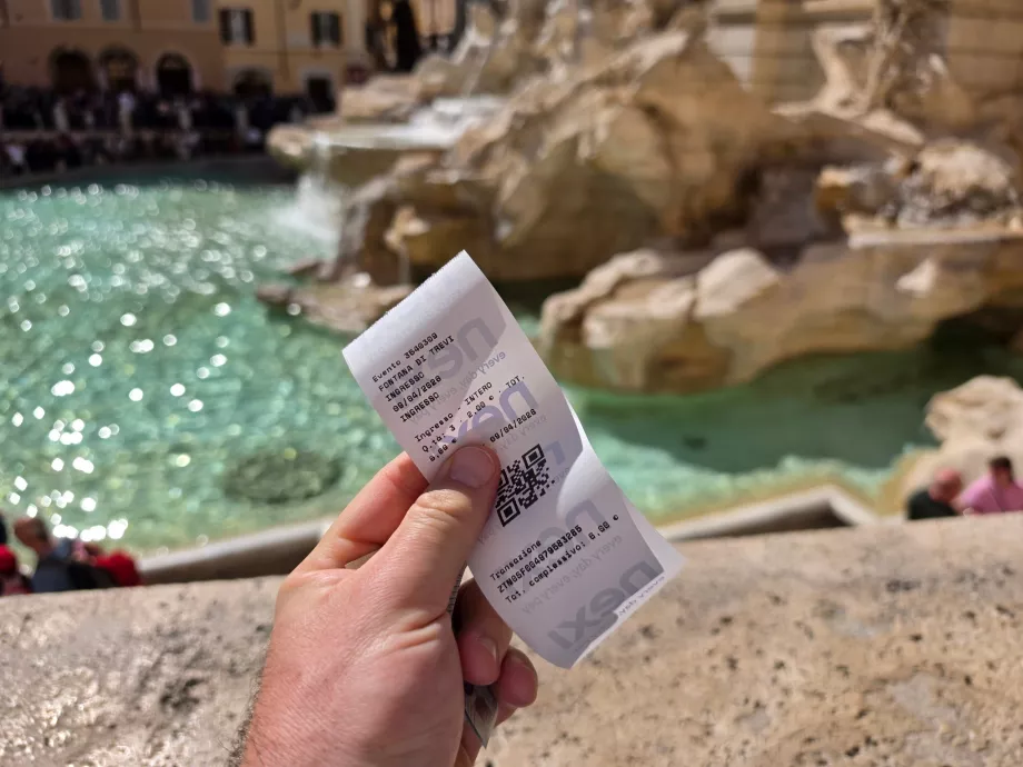 Ticket für Trevi-Brunnen