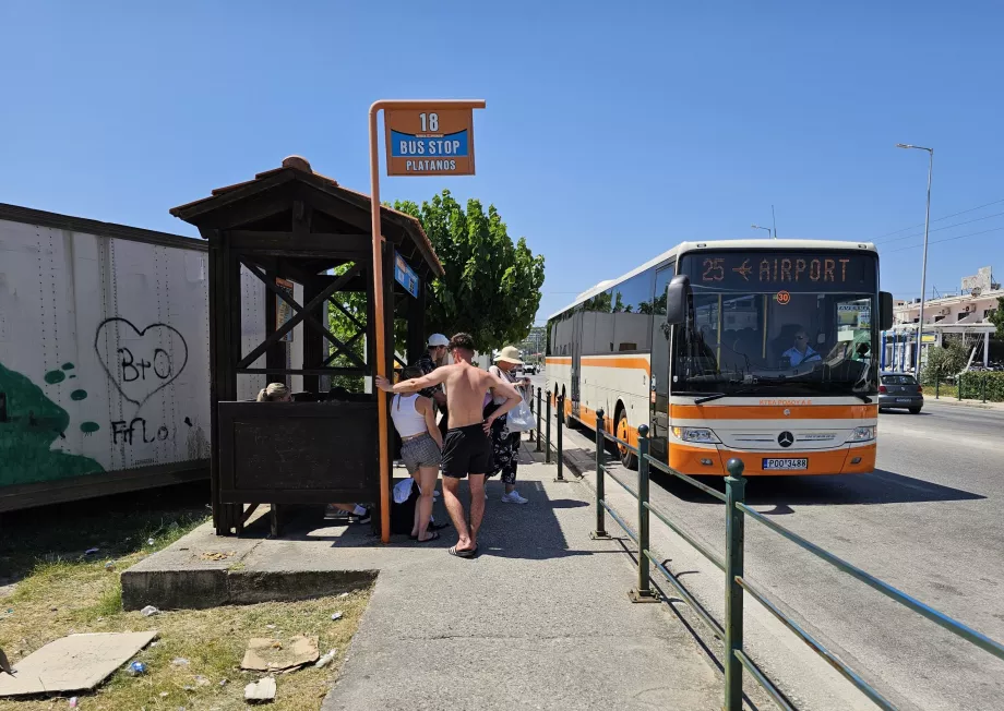 Bus in Faliraki