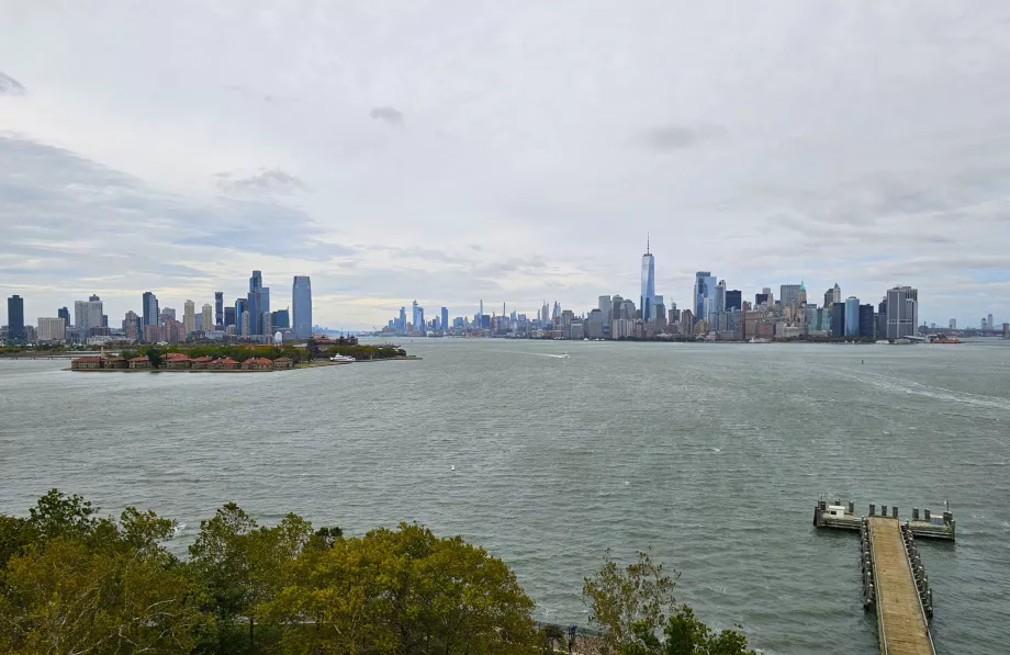 Blick vom Sockel der Freiheitsstatue