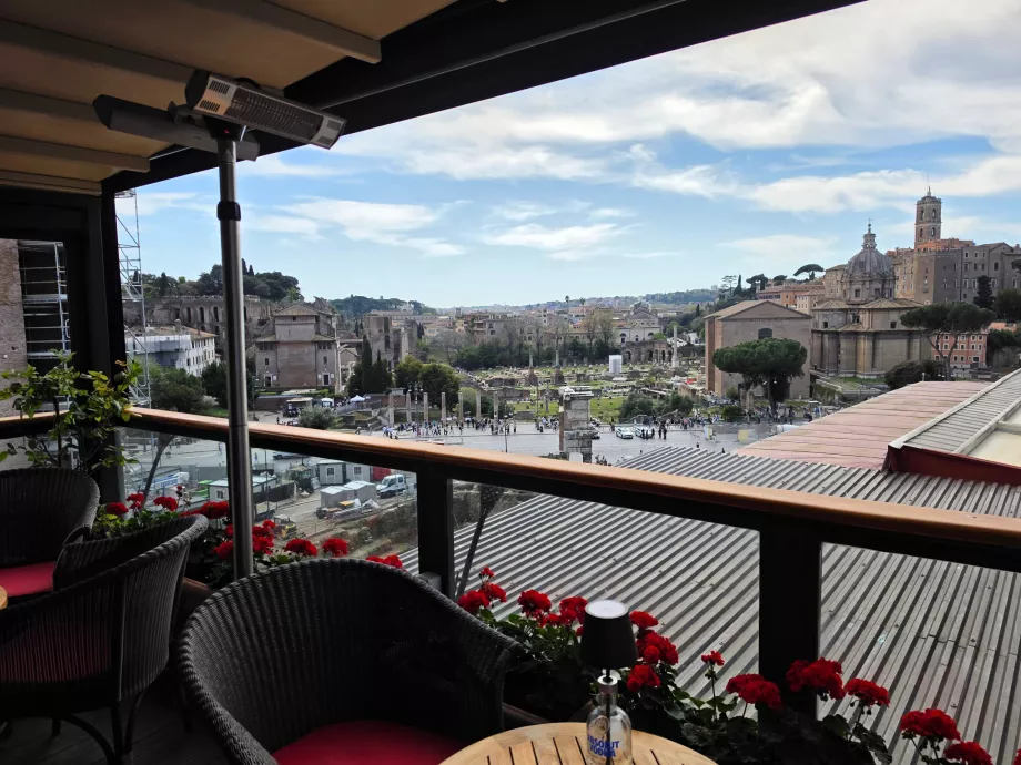Blick aus dem Hotelrestaurant