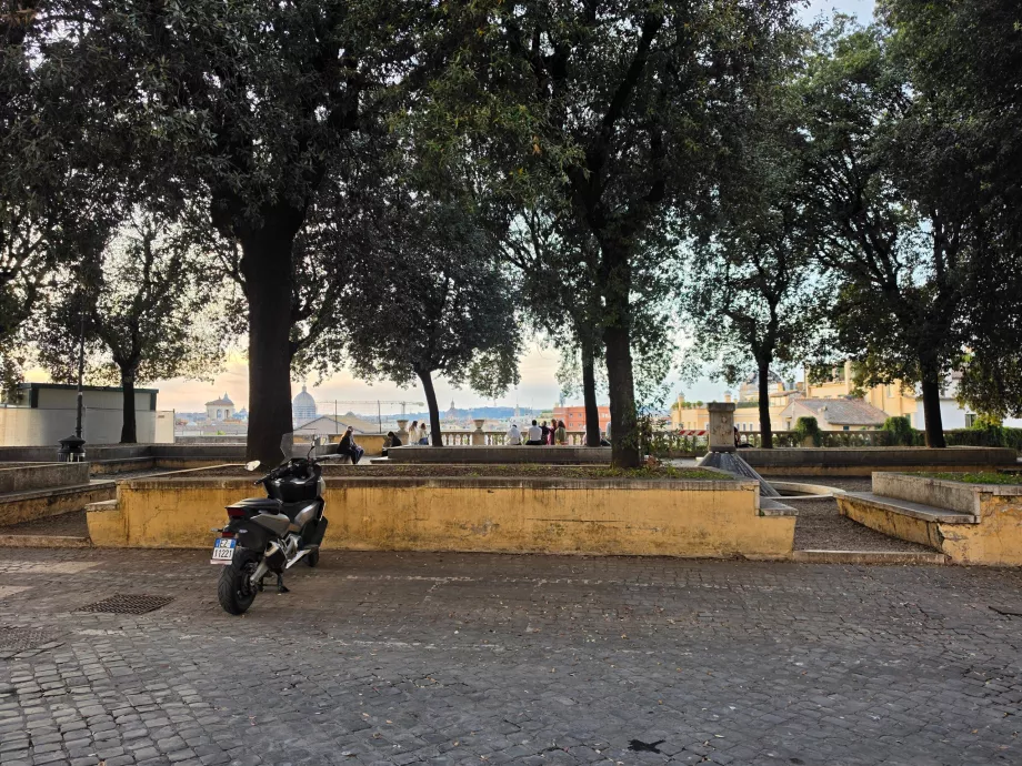 Aussichtspunkt an der Piazza del Campidoglio