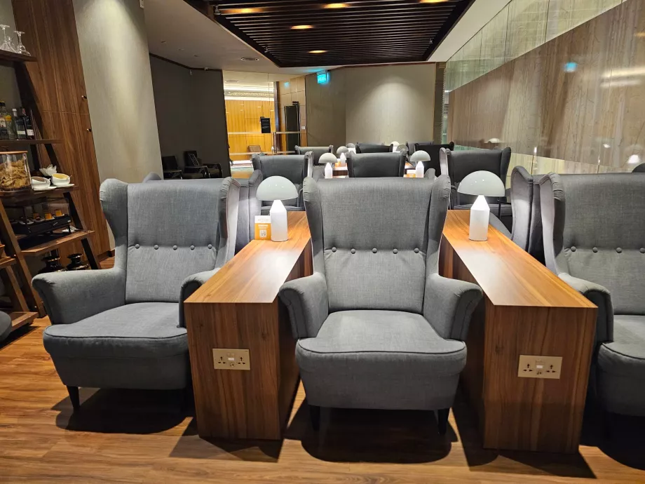 Lounge am Flughafen Singapur