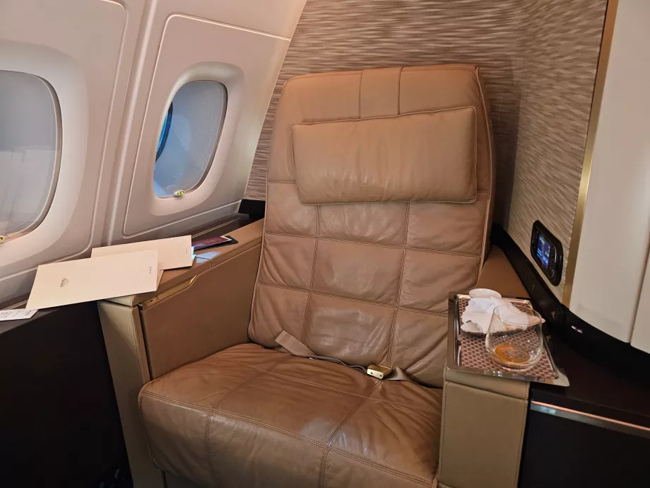 Sitzplatz in der First Class