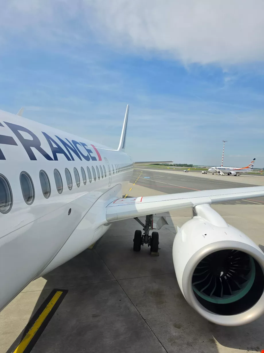 Einsteigen in das Flugzeug