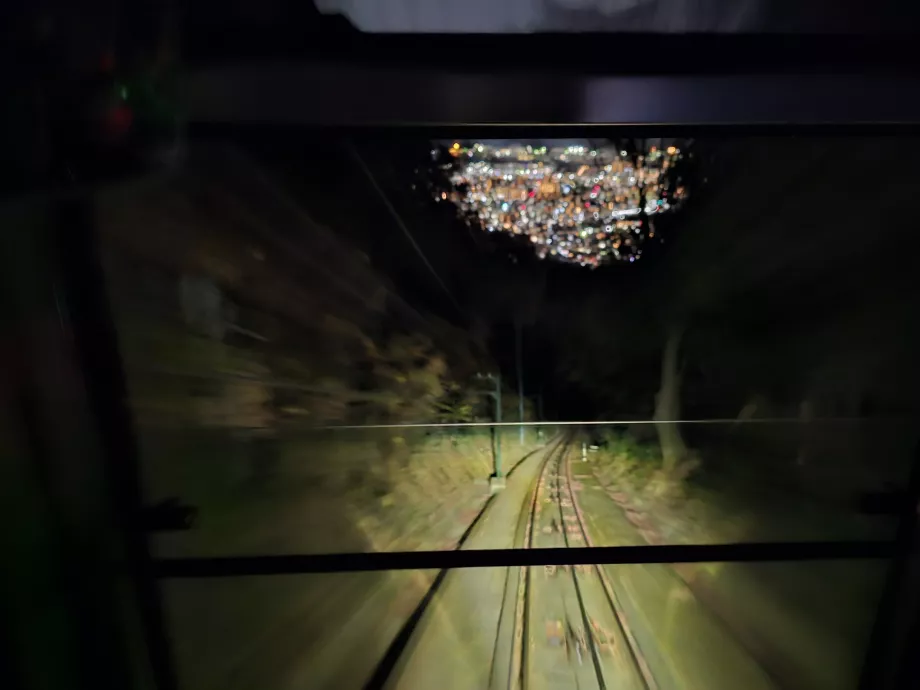 Nachtfahrt mit der Maya-Seilbahn