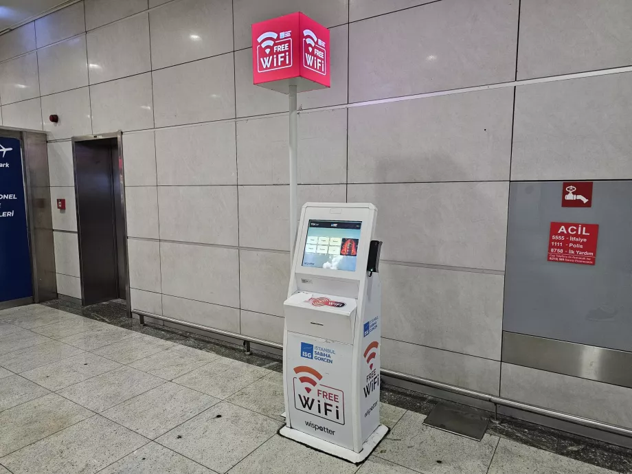 Kiosk für Wi-Fi-Internet-Passwort