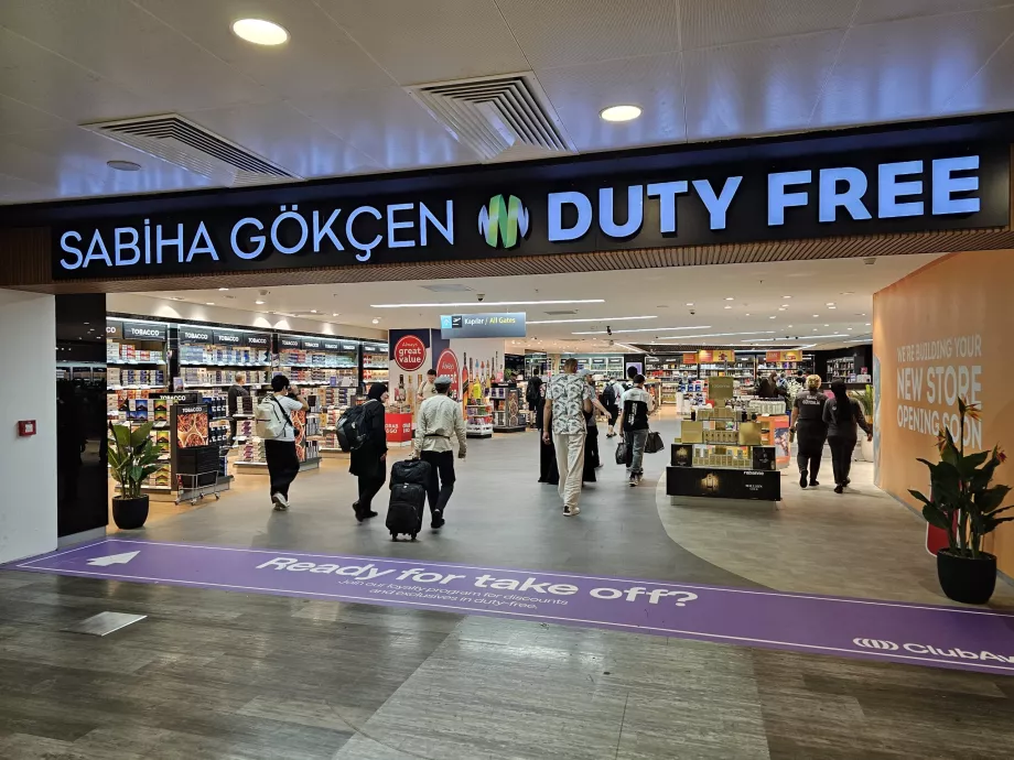Duty Free Shop, Transitbereich