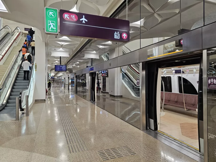 Metrostation Flughafen Doha
