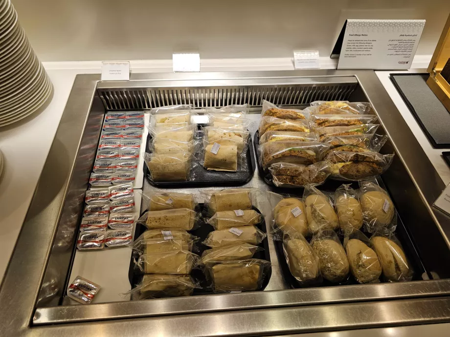 Verpackte Baguettes und Wraps