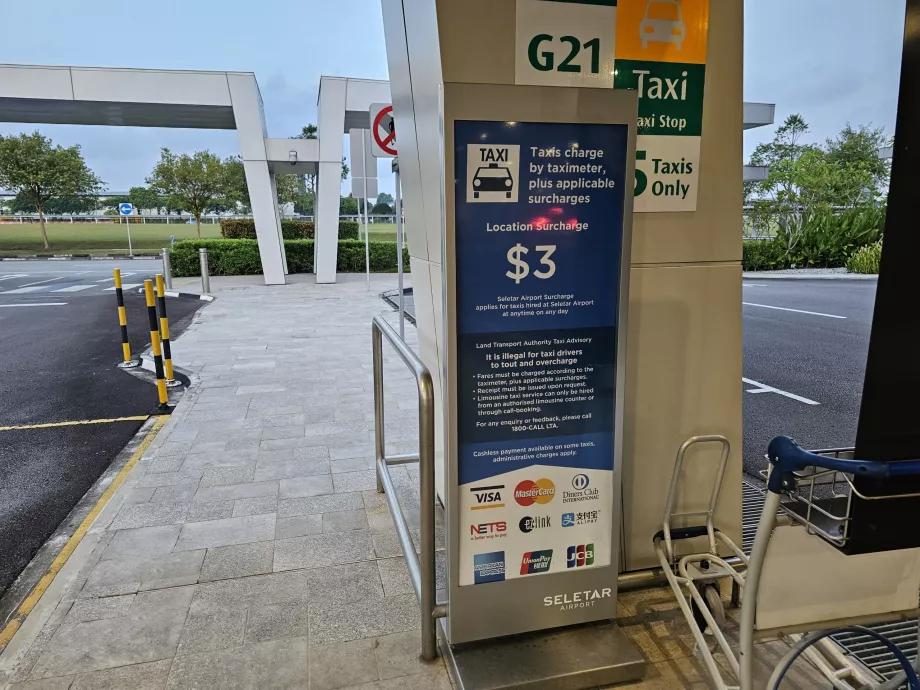 Bezahlung für Taxi
